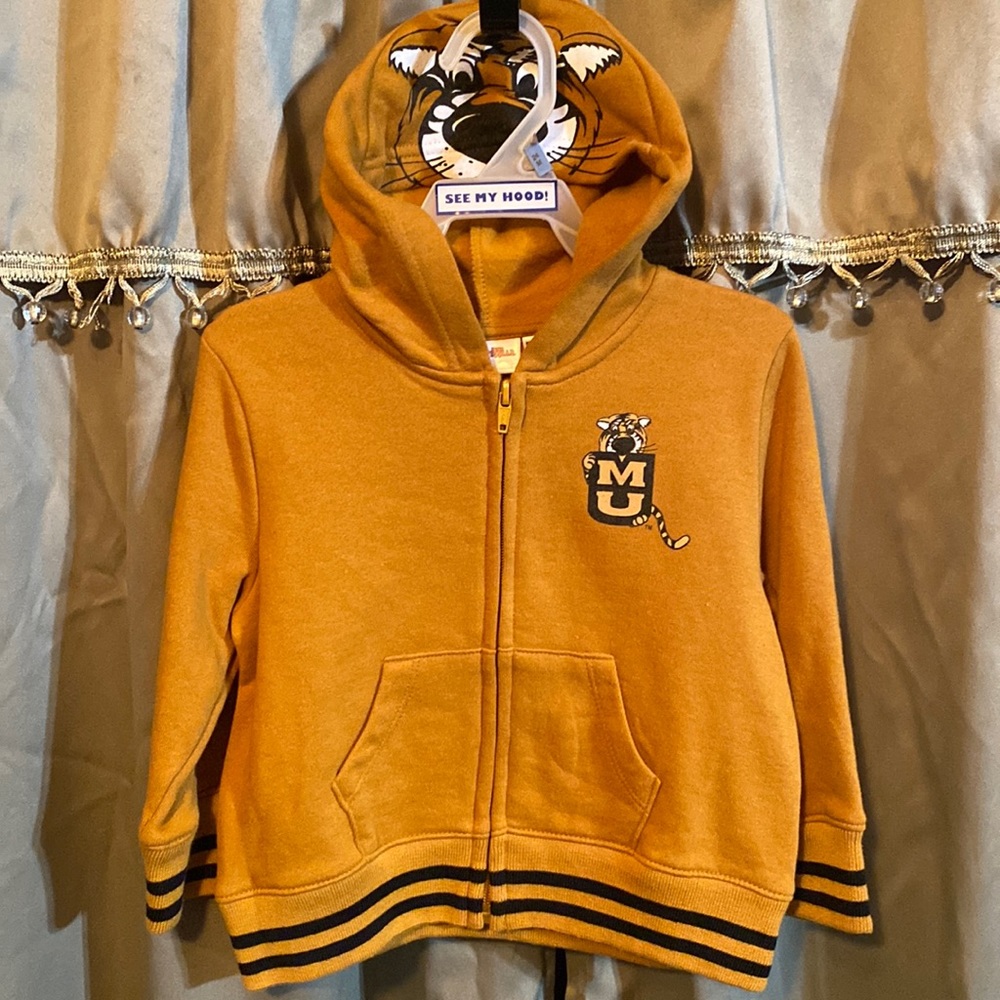 The University of Missouri kids sweatshirt jacket. 18-24 mnth